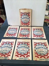 Vintage Scotten Dillon Detroit Union Workman Chewing Tobacco 7 Bags Unused 3oz