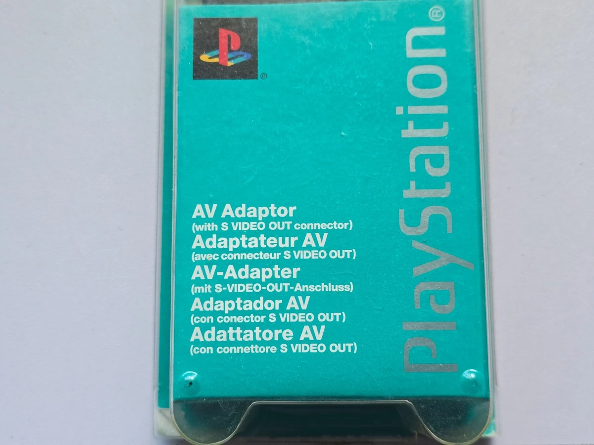 SONY PLAYSTATION 2 PS1 PS2 OFICIAL G-CON GUN AV ADAPTADOR MULTIOUT SCPH-10130 NUEVO