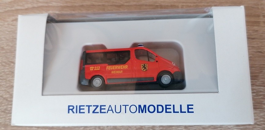 Rietze 51306 - 1/87 Opel Vivaro Fire Department Weimar - New