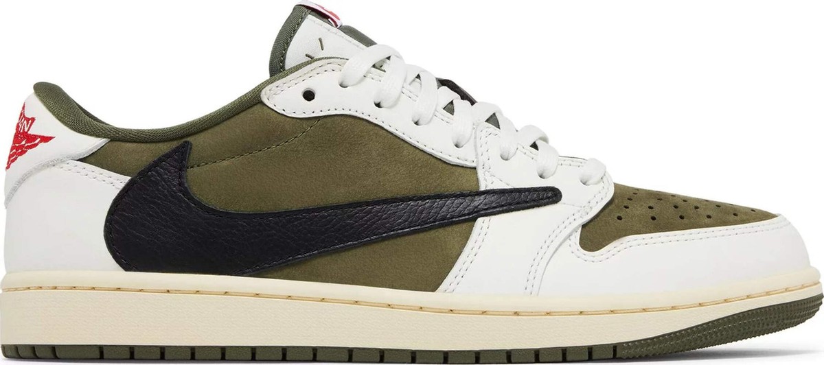 スニーカー Jordan 1 x Travis Scott Retro Low OG SP Reverse Olive Travis Scott x Air Jordan 1 Retro Low OG SP 'Reverse Olive