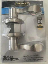 Defiant Naples Bed And Bath Door Knob In Satin Nickel 534 868 NEW
