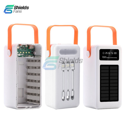 DIY Solar 28 Cells 18650 Battery Case 22.5W Fast-charging Mobile Power Bank Kit