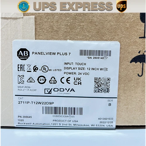 New Sealed 2711P-T12W22D9P Allen-Bradley PanelView Plus 7 Touch 12"