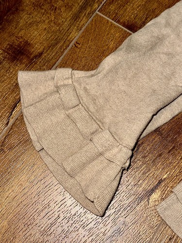 INC International Concepts Women’s Open Cardigan Sweater Taupe Ruffle- SZ XL - Picture 5 of 13