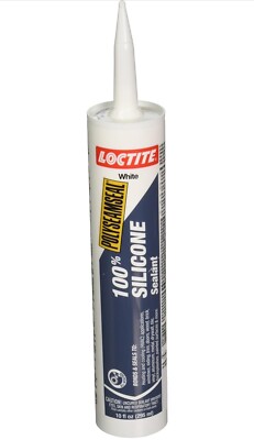 Loctite White Polyseamseal 100% Silicone Sealant Tube, 10 oz