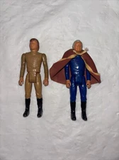 Rare Set Battlestar Galactic 1978 Action Figures Commander Adma LT. Starbuck 