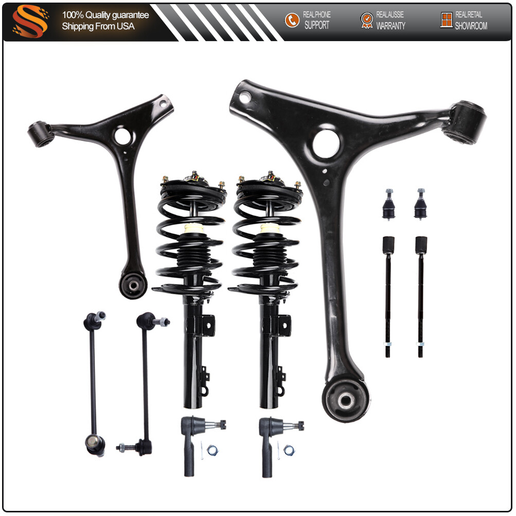 1998-2007 Ford Taurus Front Suspension Kit Struts Sway Bar Tie Rods Ball Joints