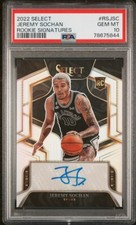 2022-23 Select Jeremy Sochan Rookie Signatures Silver Prizm Auto RC /249 PSA 10