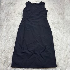 White House Black Market Women's 8 Black Sleeveless Sheath Dress