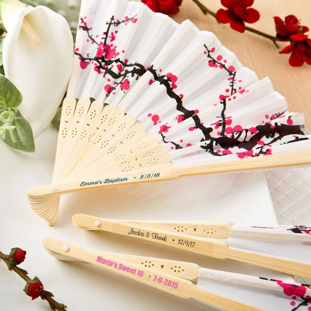 Wedding party favor fans sale