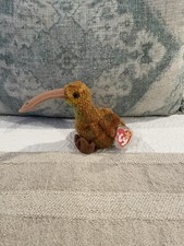 TY Beanie Baby - BEAK the Kiwi Bird 1998 RARE