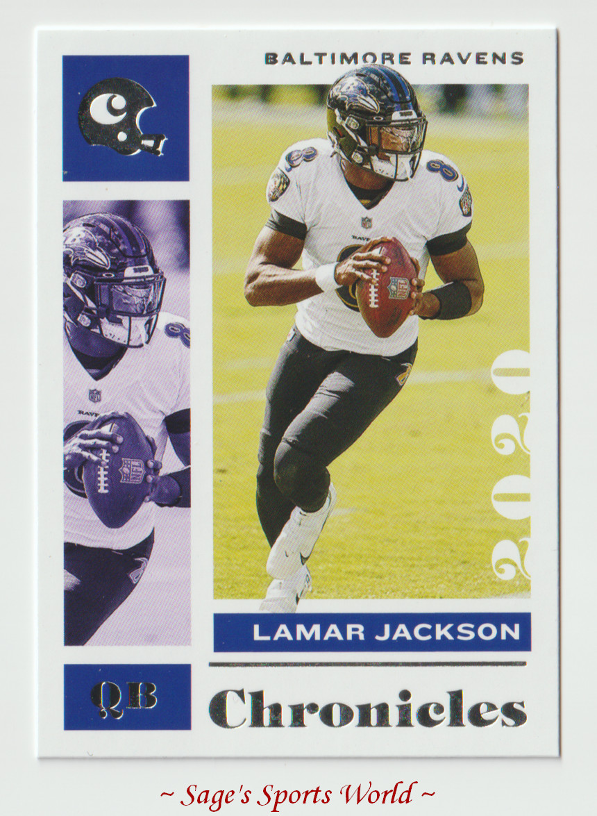 2020 Panini Chronicles Football #7 Lamar Jackson - Baltimore Ravens