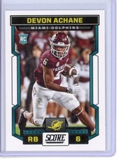 2023 Panini Score Devon Achane Base Rookie Card!! Miami Dolphins!!