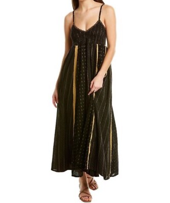 AREA Astars, Black & Gold Maxi Dress, size L | eBay