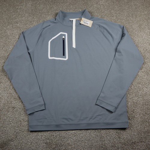 Peter Millar Hemd Herren Large Forge Golf Performance Midlayer feuchtigkeitsableitend
