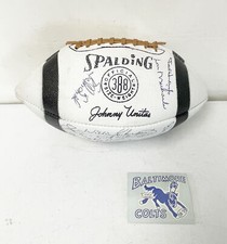 1968 69' Baltimore Colts Team Signed Spaulding 388 Football Johnny Unitas