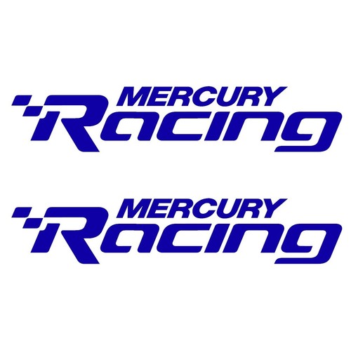 SET OF 2 Vinyl Decals fits Mercury Racing Boat, bumper sticker. Mail w/Tracking - Picture 9 of 18
