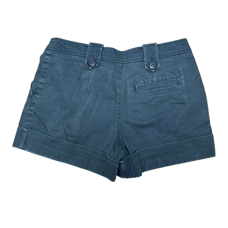 Pantalones cortos para mujer Y2K Lacoste azul marino con puños talla 38 - 30x3 plisados Foto 4 de 4