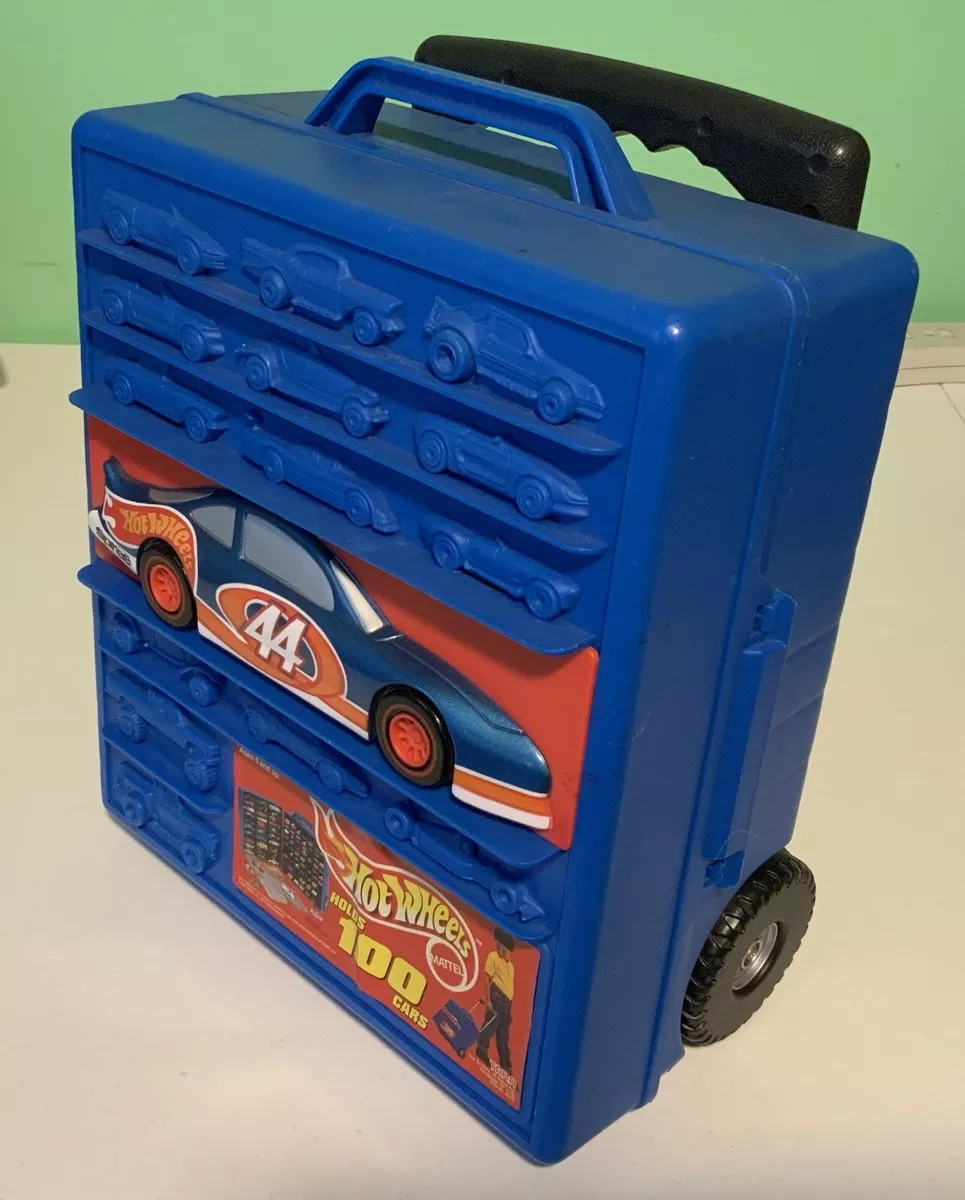 Vintage Mattel Hot Wheels Rolling Storage Case With Retractable Handle New