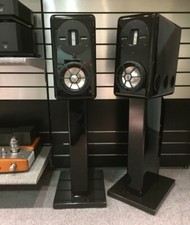 New... Roksan Darius S1 Speakers in Piano Black & granite based stands