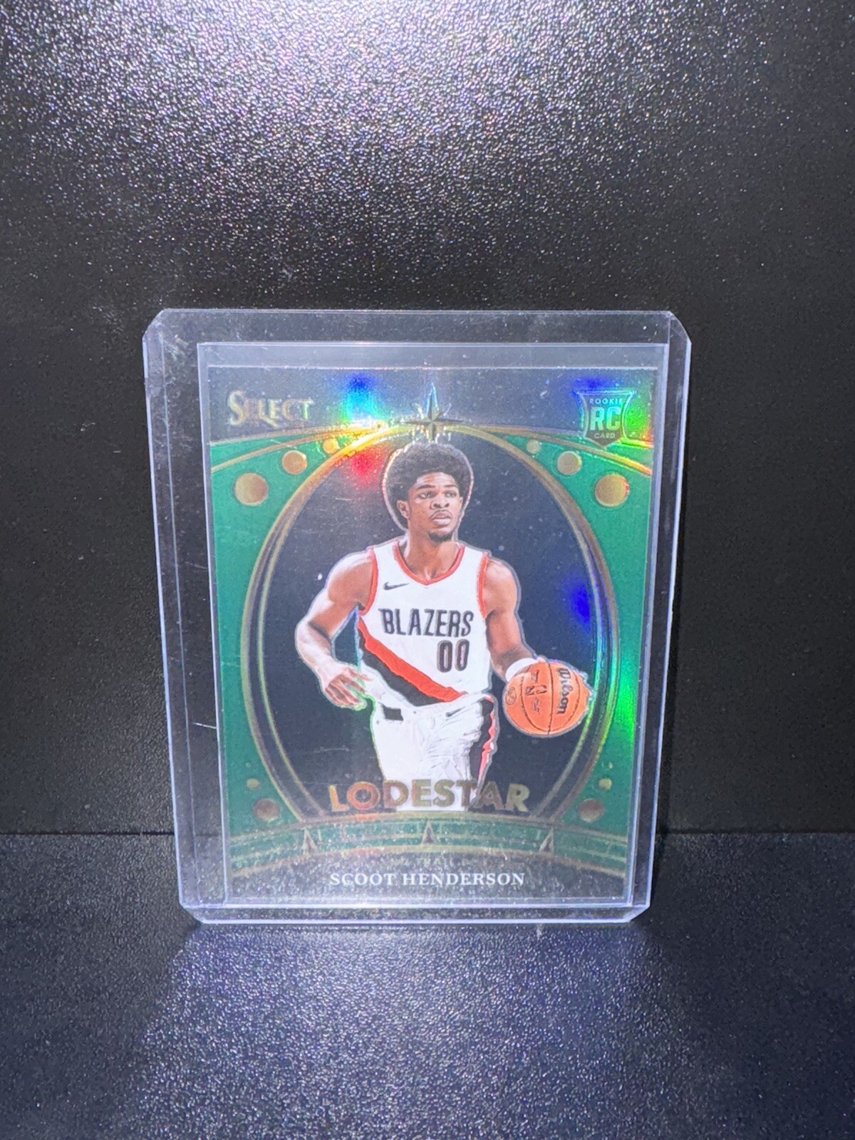 2023-24 Panini Select - Lodestars Green Prizm #1 Scoot Henderson (RC)