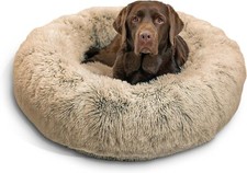 NEW - Bedfolk's Bed for Pet's Crate 35" x 23" - Color Brown/Beige
