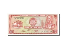 [#262327] Banknote, Peru, 10 Soles De Oro, 1976-1977, 1976-11-17, KM:112, UNC(65