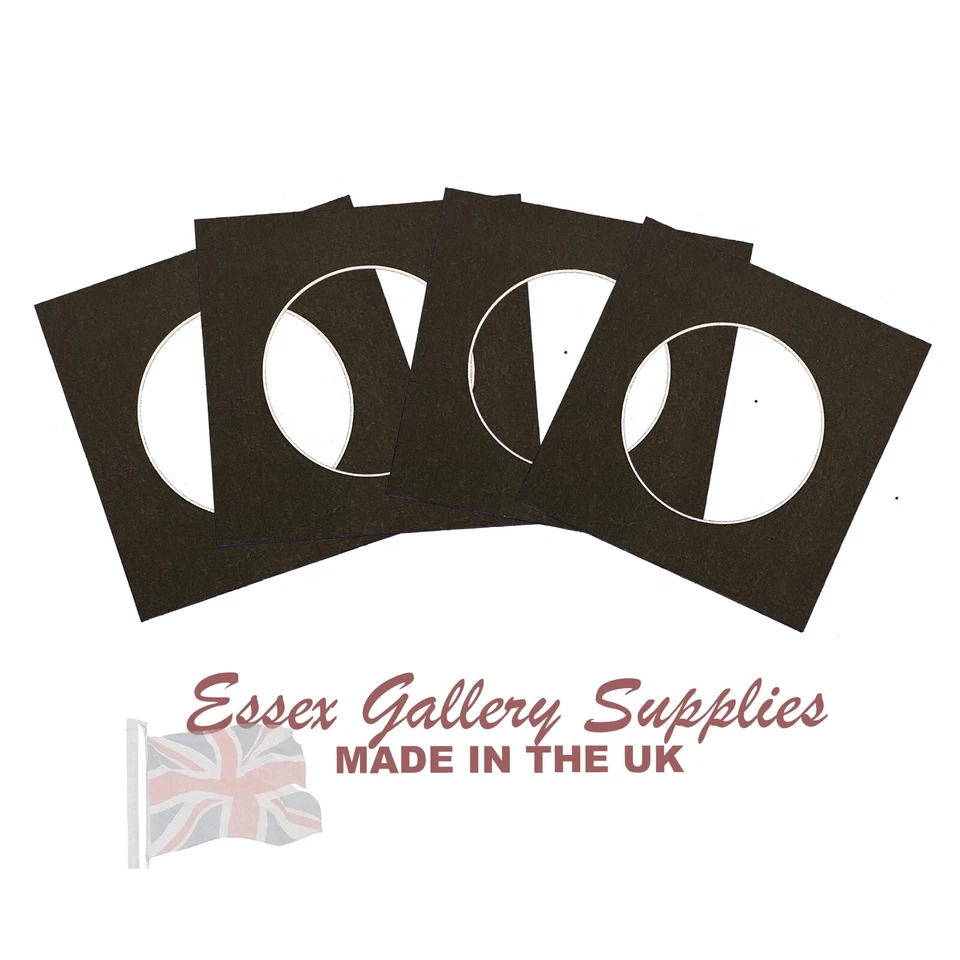 Round Picture and Photo Mounts BLACK - Image 3 of 4