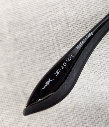 Gafas de sol polarizadas negras WILEY X Z87-2 SAFETY con estuche hechas en Italia - Imagen 11 de 11