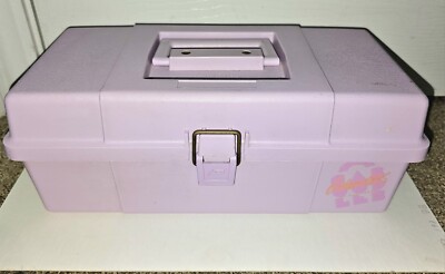caboodles tackle box On-The-Go Girl Deep Pink Sparkle The top of this iconic organizer features an auto VTG CABOODLES PLANO 2 TIER