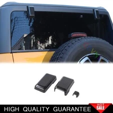 Tailgate Window Hinge Cover Trim  Bezel For Ford Bronco 2021-24 ABS Carbon Fiber