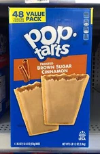 48 ct Pop-Tarts Frosted Brown Sugar Cinnamon Toaster Pastries Breakfast KELLOGG'