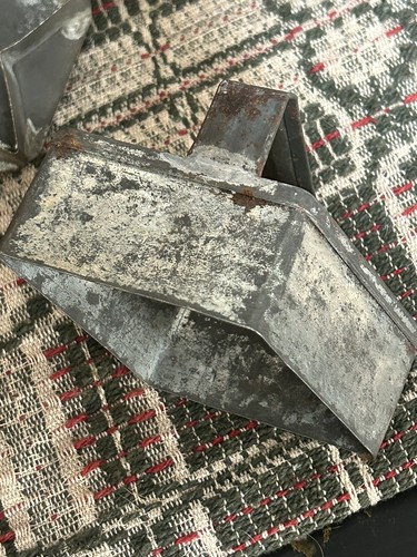 Antik Blech Set 2 Keks Keksausstecher Primitiv Vintage Country - Bild 5 von 8