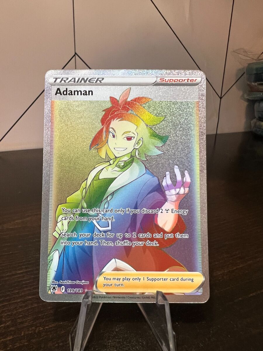 Adaman Rainbow Secret Rare - 199/189 Astral Radiance Pokémon Adaman Rainbow Secret Rare - 199/189 Astral Radiance Pokémon