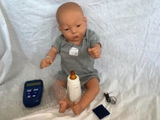 RealCare Baby Think It Over Doll G6 White Caucasian Boy male + Accessories WORKS