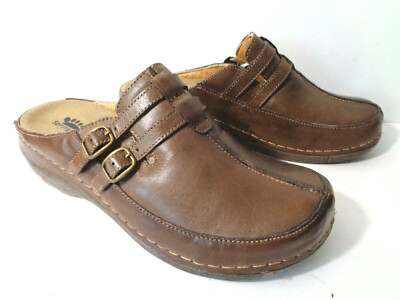 Clogs Spring Mule Shoes Spring Step Lollipop Leather Multi Colored