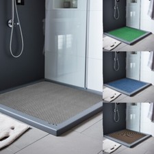 Non-Slip Bath Shower Mat Revers Dual Colour Anti-Slip Square Shower Bathroom Mat