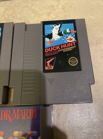 Super Mario Bros & Duck Hunt 5 SCREW W/ Dr Mario Nintendo NES Games Tested Works