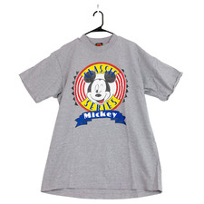 Vintage 90s Classic Series Mickey Unlimited Gray Tee T-Shirt Large