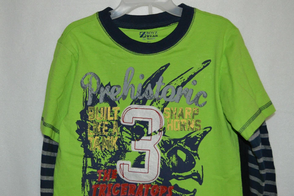 Boyz Wear By Nanette Green 2 PC Long Sleeves Boy's Pant Set - Size 4 NWT - Image 2 of 4