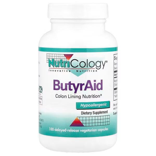 iHerb UK - Nutricology , Butyraid, 100 Vegetarian Capsules - Image 3