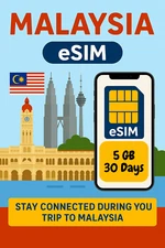 Best Malaysia esim Data Travel e sim  High-Speed 5G / 4G 📶 30 Days 5 GB