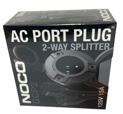 NOCO GCP2 15A 125V AC Port Plug with Dual 18-Inch Integrated Extension Cord NEW