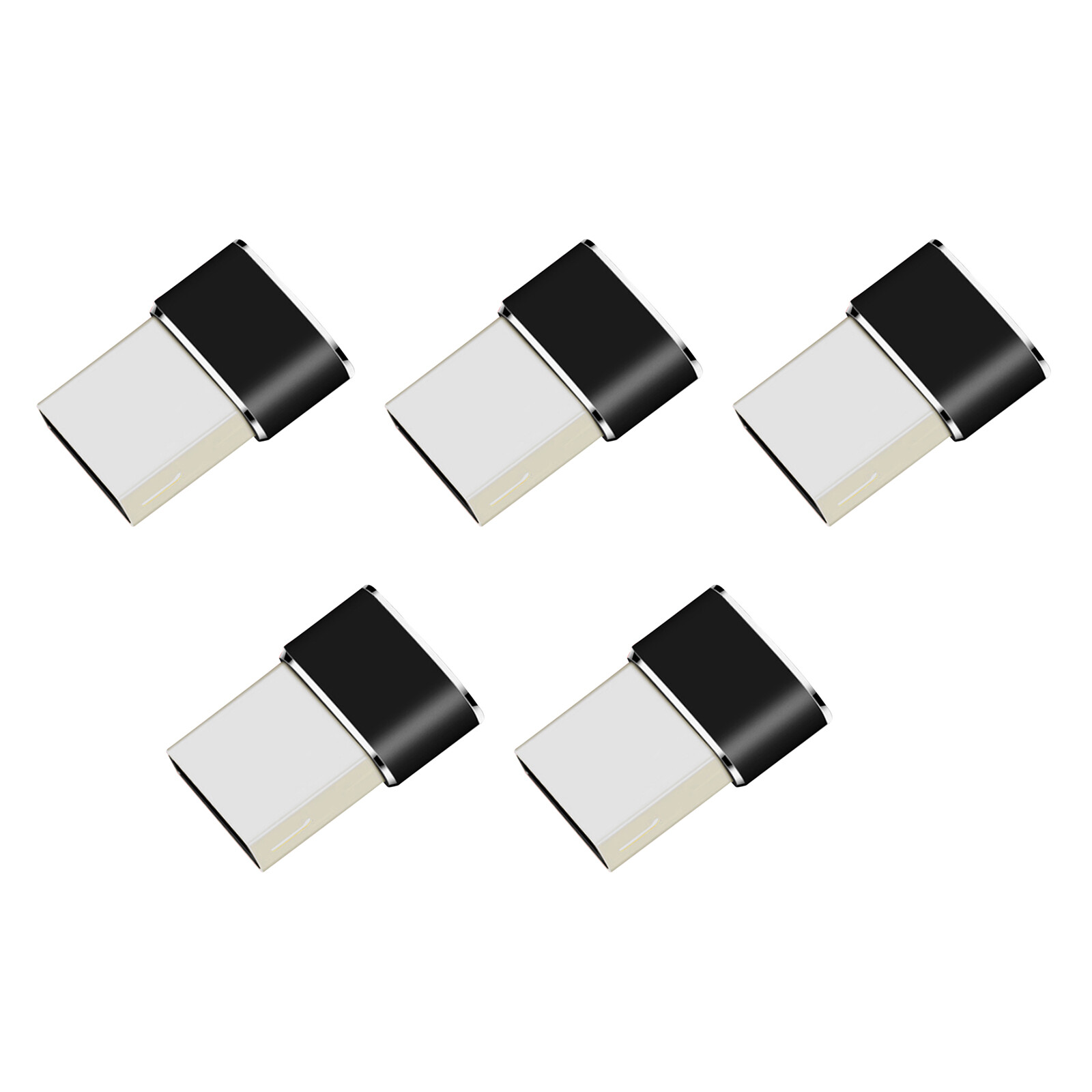 5Pcs USB-C Female to USB Male Adapter Cable Converter for Fast Charging