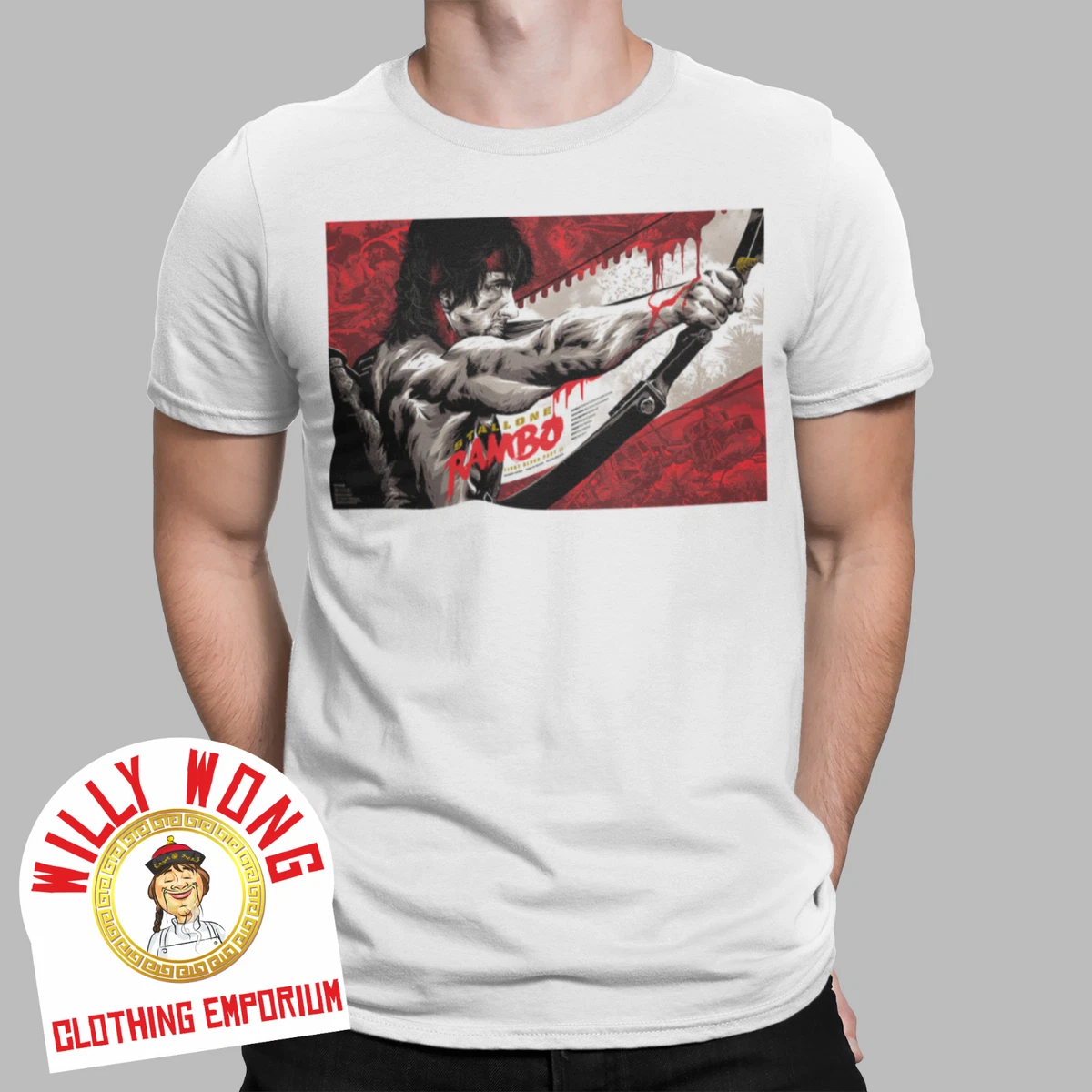 RAMBO T SHIRT SOLDIER ARMY 70S 80S CLASSIC MOVIE RETRO TEE 80S