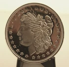 #01117 1 OUNCE .999 SILVER ROUND LADY LIBERTY DESIGN