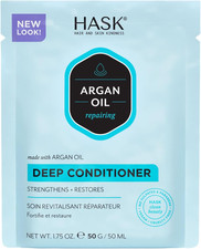 HASK Argan Oil Deep Conditioner Treatment for All Hair Types, Colour Safe, Glute