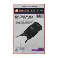 Shock Doctor Right Wrist Support with Gel and Strap Size XS 4.75" - 5.25" NEW