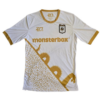 LOCH NESS FC 2020/21 AWAY FOOTBALL SHIRT WHITE GOLD KIT MONSTERBOX MONSTER RARE