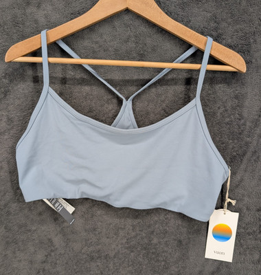Vuori All the Feels Bra Sz XL Sea Glass New NWT